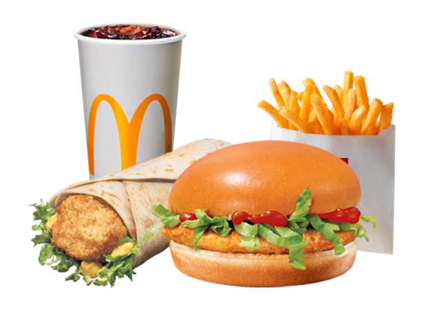 Menu Duo Mabrouk : Small Wrap + Chicken Burger